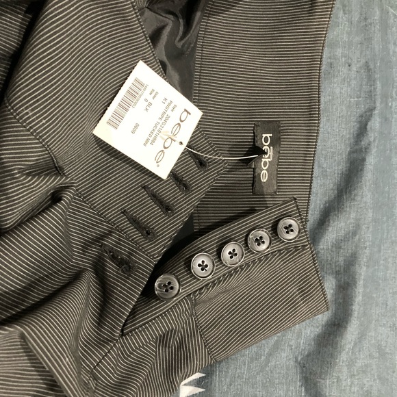 Bebe Pin stripe mini skirt NEW WITH TAGS - Picture 2 of 3